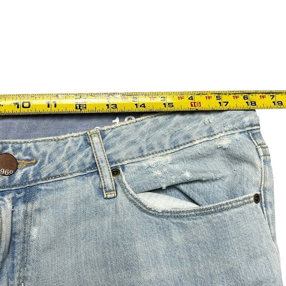 Gap Jeans 32/14 Light Blue 1969 Sexy Boot Cut Western Boho Faded Low Rise - Picture 7 of 7